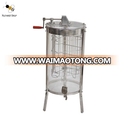 High Quality 2/3 Frames Manual Acrylic Glass Transparent Honey Extractor