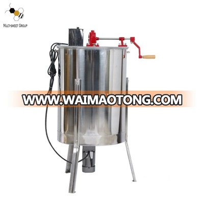 HIgh quality Beekeeping used electric motor and manual 4 frames honey extractor