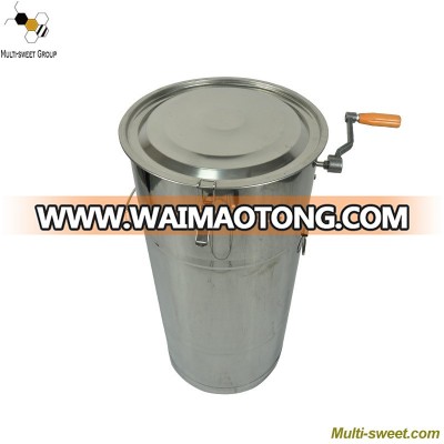 Hot sale 2 frames Stainless steel manual honey extractor from Changge Multi-sweet